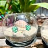 Recycled Plastic Monstera Earrings