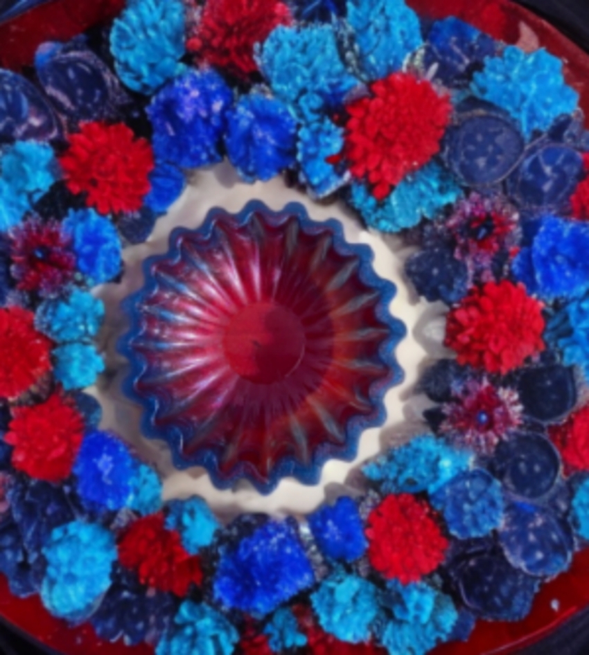 Small Handmade resin America bowl