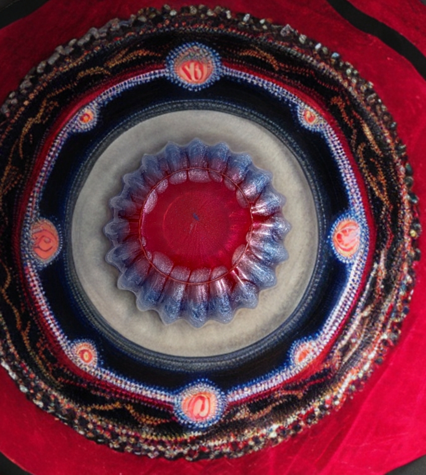 Small Handmade resin America bowl - Image 3