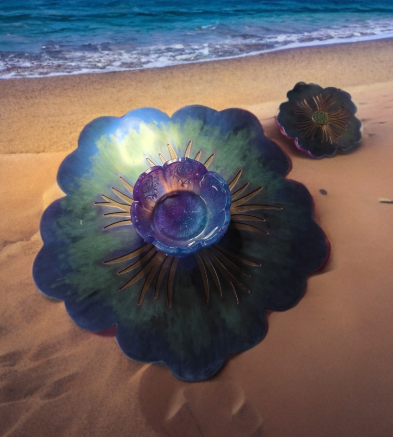 Flower Tray and coaster set - Image 2
