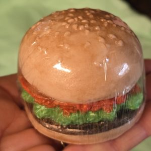 Hamburger Soap, Novelty soaps, Gag Gift Soap, fake food soaps