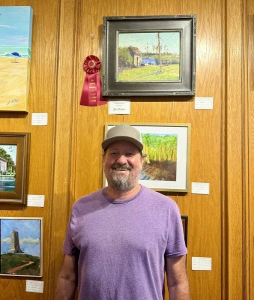 Fresh A Plein Air Event Honorable Mention Award recipient Brad Price. Photo courtesy of Tatum Clements 593x700 1